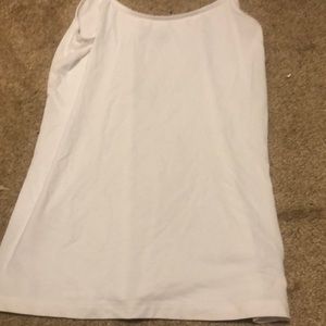 medium Time and tru white plain tang top